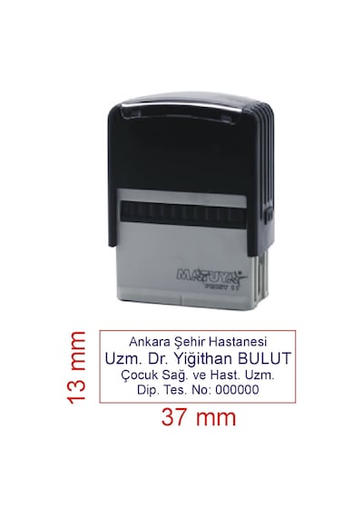 Kaşeciniz İsim Ünvan Doktor Kaşesi Matuya 11 N11.15247