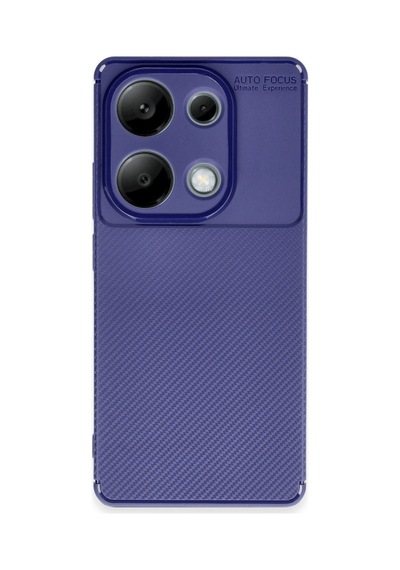 Xiaomi Redmi Note 13 Pro 4g Uyumlu Kılıf Auto Focus Karbon Kapak - Lacivert