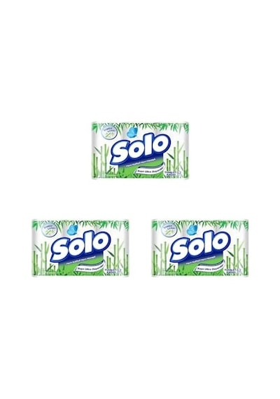 Solo Tuvalet Kağıdı Bambu Katkılı 12'li 3lü Paket