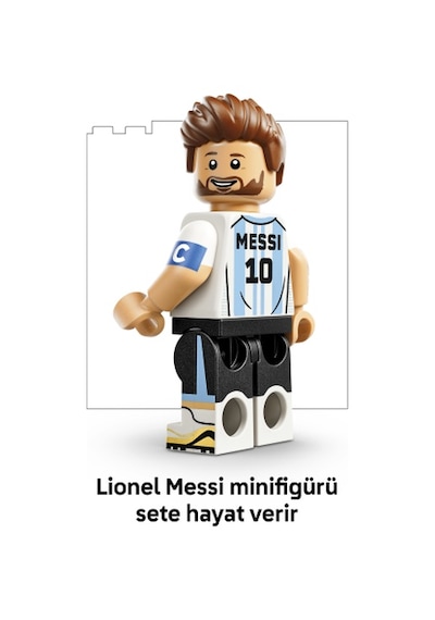 LEGO® Editions Lionel Messi – Unutulmaz Futbol Anları 43011 - 10 Yaş ve Üzeri Çocuklar için Yaratıcı Oyuncak Yapım Seti (500 Parça)