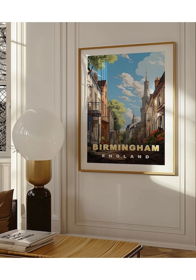 Çerçevesiz Poster Birmingham'ın Sakin Sokakları