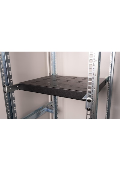 Lande 19 Rack Kabinet Uyumlu Sabit Raf Siyah 800mm Kabinetler İçin