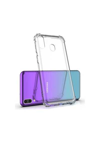 Samsung Galaxy Uyumlu A30 Şeffaf Kılıf Köşelerde Darbelere Karşı Ultra Kalınlık Antishock