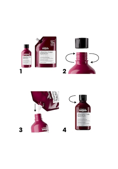 L'Oréal Professionnel Vitamino Color Spectrum Boyalı Saçlar İçin Solma Karşıtı Refill Şampuan 500 ML
