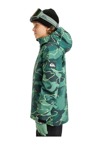 Quıksılver Quiksilver Mission Printed Youth Jk Erkek Çocuk Yeşil Snowboard Ceketi Gsc1 Yeşil