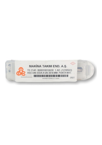 Mte 6,30 Mm Punta Matkabı Hss Dın 333/a