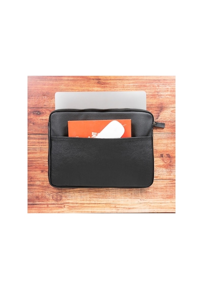Awe 14 İnç Macbook Ve Pc Uyumlu Deri Kılıf Erc1 Siyah