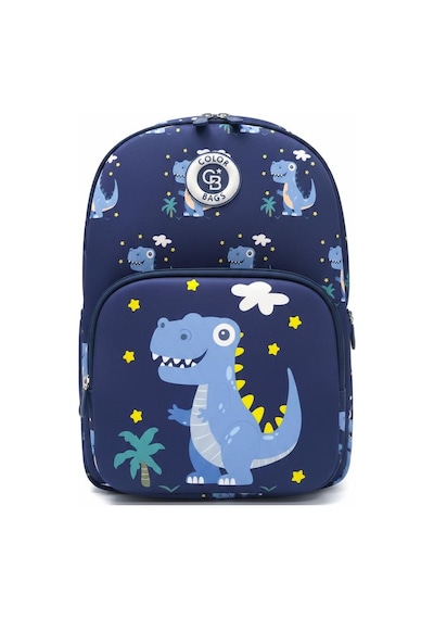 Color Bags Dinozor Temalı Anaokulu Çantası B13 Lacivert