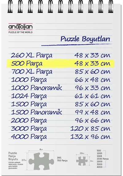 Anatolian 500 Parçalık Puzzle - Labrador 3637
