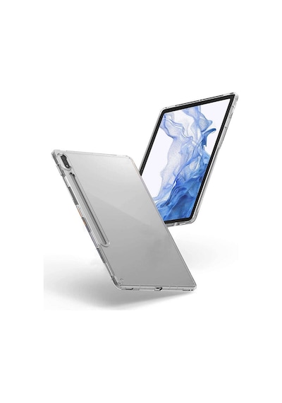 Zore Galaxy Tab S8 Kılıf Uyumlu Tablet Süper Silikon Kapak-renksiz
