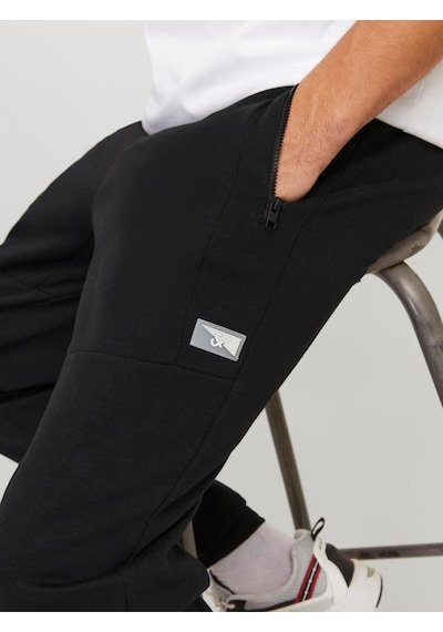 Jack & Jones Erkek Spor Siyah Eşofman Altı - 12184970 Siyah
