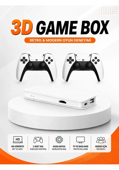 3d Ve 4k Görüntü Kaliteli Çok Oyunculu Retro Oyun Konsolu 93394857