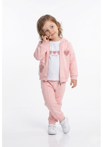 Toontoy Kids Toontoy Kız Çocuk 3'lü Eşofman Takımı Uzun Kollu Bisiklet Yaka Nakışlı T-shirt - Kapüşonlu Fermuarlı Hırka- Beli Paçası Lastikli Eşofman Altı 25041 Pudra Toontoy Kids Toontoy Kız Çocuk 3'lü Eşofman Takımı Uzun Kollu Bisiklet Yaka Nakışlı T-shirt - Kapüşonlu Fermuarlı Hırka- Beli Paçası Lastikli Eşofman Altı 25041 Pudra