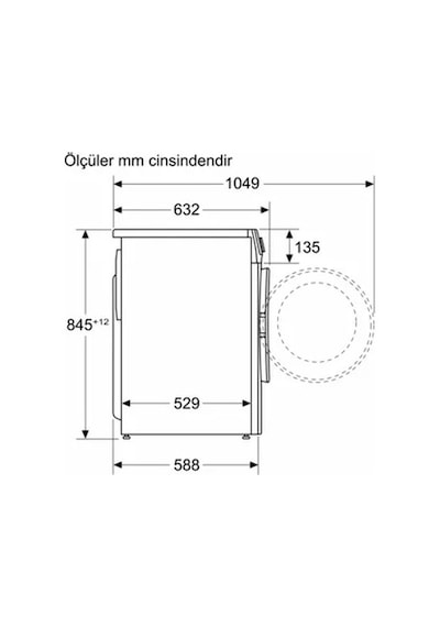 Profilo CGA242ZXTR 1200 Devir 9 KG Çamaşır Makinesi