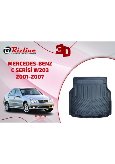 Rizline Mercedes-Benz C Serisi W203 3D Bagaj Havuzu