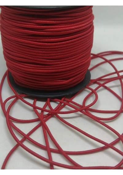 1,5 Mm Lastik Ip Kırmızı Renk 20 Metre