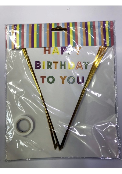 Happy Birthday To You Flama Bayrak Süs Diğer