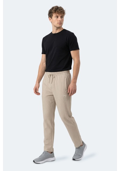 Slazenger Nıkıta 2 Li Set Erkek Siyah - Bej Eşofman Altı