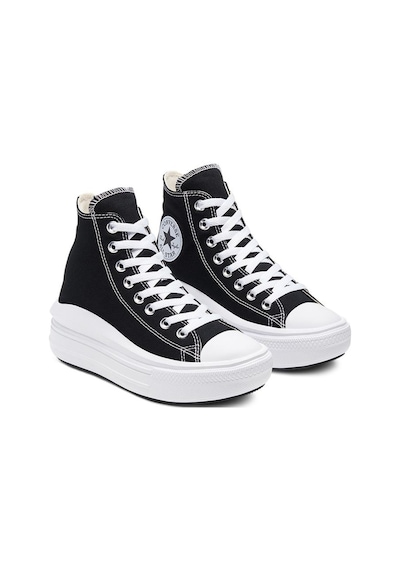 Converse Ctas Move Hi Kadın Günlük Ayakkabı 568497C Siyah-Siyah-36