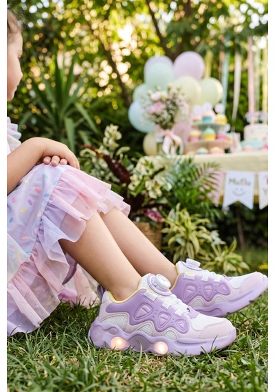 In Step Twinkle Mekanizmalı Işıklı Kız Çocuk Lila Spor Ayakkabı