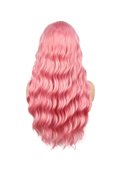 Pembe Daalı Tül Peruk Çok Renkli