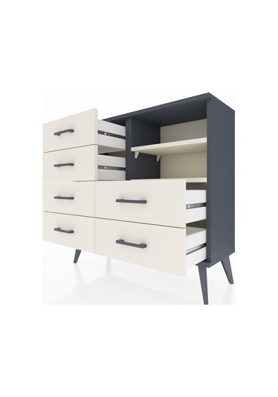 Arges Şifonyer 2 Raflı 6 Çekmeceli 88x30x80 Antrasit-aytaşı Aytaşı Arges Şifonyer 2 Raflı 6 Çekmeceli 88x30x80 Antrasit-aytaşı Aytaşı