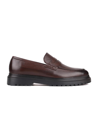 Shoetyle - Kahverengi Deri Erkek Klasik Ayakkabı 250-2371-821-kahverengi