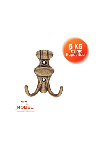 Çi Zgi Li Askı, Metal Vestiyer Askısı, Anti K Sari, Duvar Ve Dolap Askılığı 5'li Set Vidalı