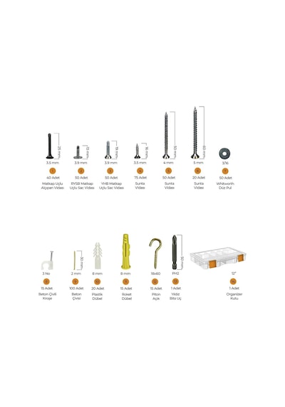 Bosch Professional GSR 18V-45 + GWS 18V-8 + GBH 18V-22 3x4.0AH Akülü Kombo Kit + 52 Parça El Aleti Seti + Toko Hobi-2 502 Parça Çok Amaçlı Set