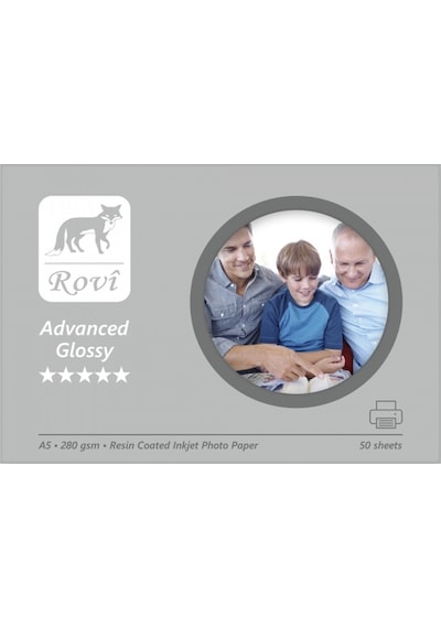Rovi Advanced Parlak Fotoğraf Kağıdı - 280Gsm - 50 Yaprak A3+