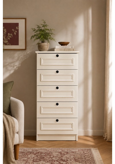 Home Vera 5 Çekmeceli Şifonyer 52x105x43 Cm Beyaz - 912271238 Beyaz Home Vera 5 Çekmeceli Şifonyer 52x105x43 Cm Beyaz - 912271238 Beyaz