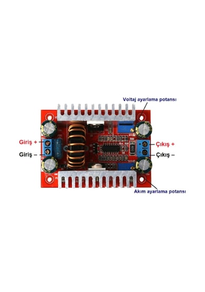 400W 15A 10-60V Dc-Dc Çevirici Step-Up Booster Voltaj Yükseltici
