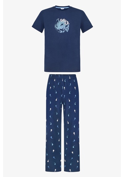 Penti Erkek Renkli Sailing Night Pijama Takımı