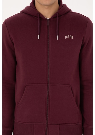 U.S. Polo Assn. Erkek Regular Fit Koyu Bordo Şardonlu Örme Hırka 50313755-VR177
