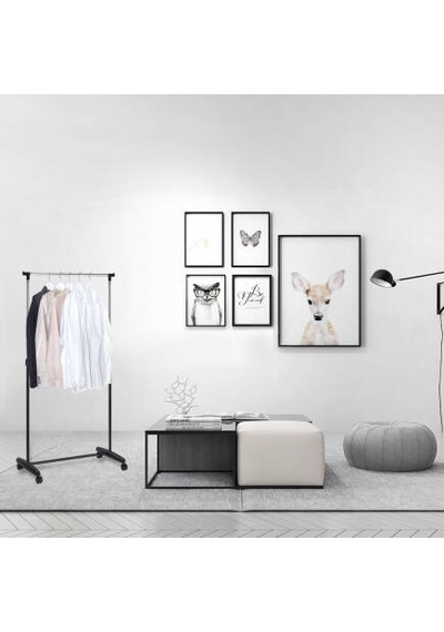 Handy Mate Nario Yükseklik Ayarlı Elbiseaskısı-siyah/krom 85x95-160x43 Cm Siyah
