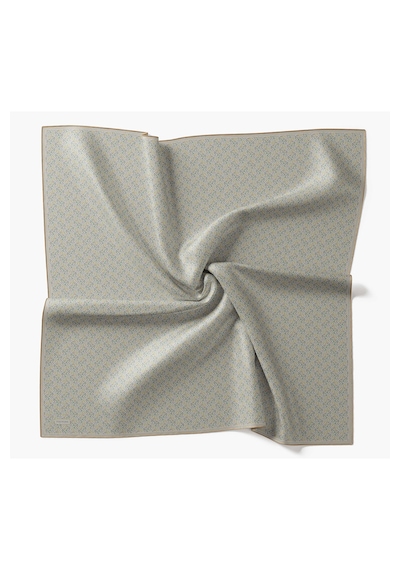 Silk Home Twill İpek Eşarp Mini Bouquet Mavi - Gri