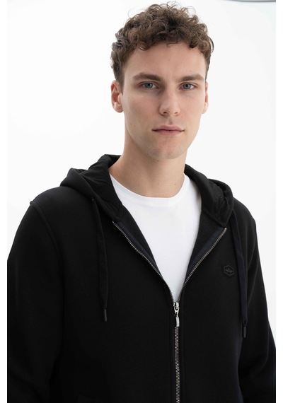 AR-MA Arma Erkek Regular Fit 3 İplik Şardonlu Tam Fermuar Kapüşonlu Cepli Sweatshirt 001