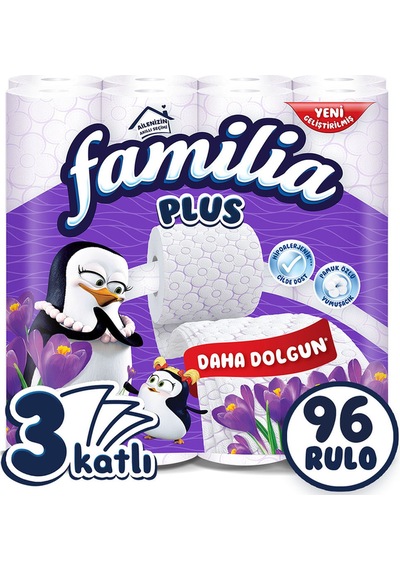 Plus Parfümlü Tuvalet Kağıdı 96 Rulo 32 Rulo X 3 Paket