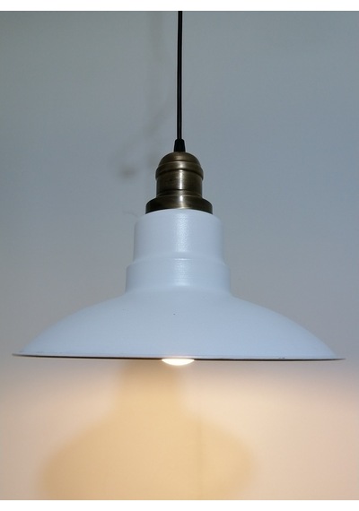 Riolight Retro Beyaz Içi Beyaz Tekli Metal Sarkıt Çap: 30Cm (538287842)