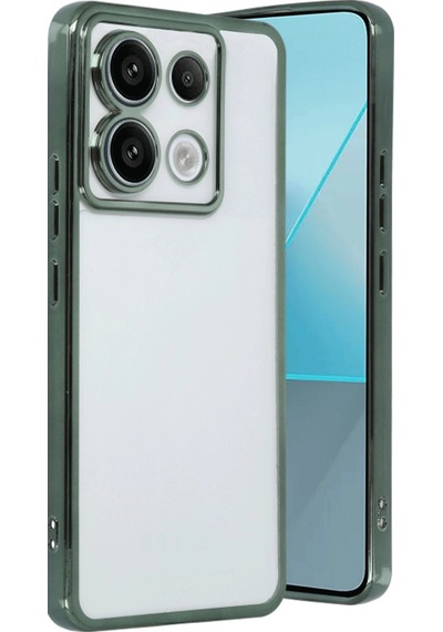 Xiaomi Poco X6 Kılıf Razer Lensli Silikon - Yeşil -