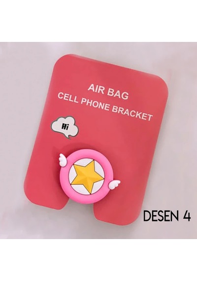 Ally 3d Sevimli Hayvanlar Pop Stand Telefon Tutucu- 5775 Mavi