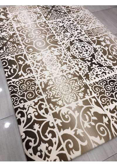 Saray Halı Sembol Sbp 17 Rv1 150X230 Kahve Krem 4 M2 Halı !