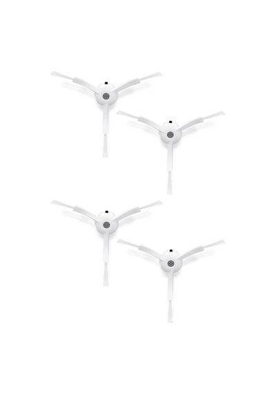 Roborock Qrevo S Uyumlu 4 Adet Beyaz Yan Fırça