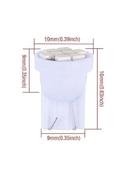 2 Adet Yeşil Renk - Mini Dipsiz Led Park Ampulü T10 - Her Araca U