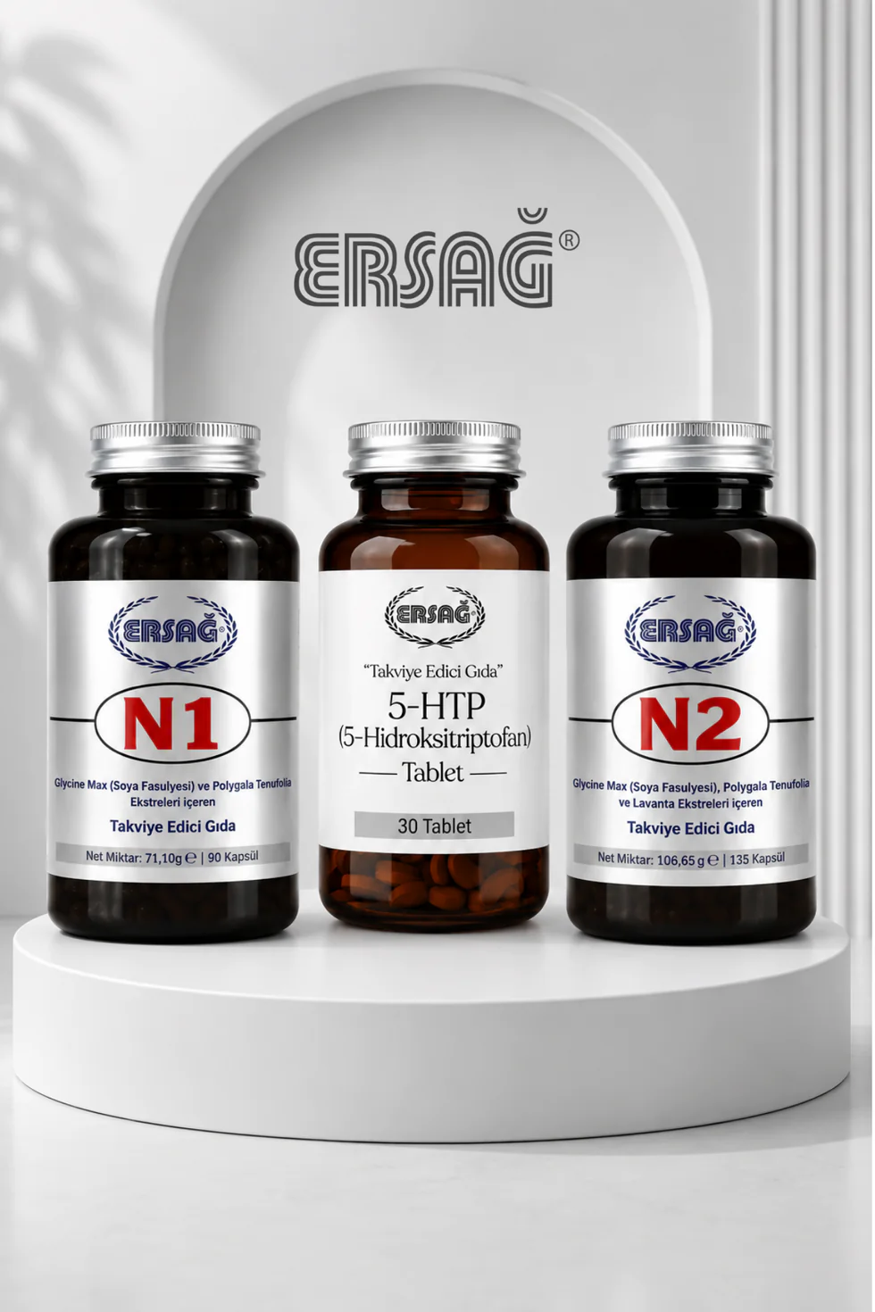 Ersağ N1, N2 Ve 5-htp Takviye Edici Gıda
