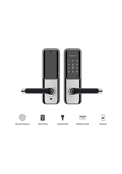 Xenon Smart X8051 Akıllı Parmak İzi Şifre Girişli Kapı Kilidi