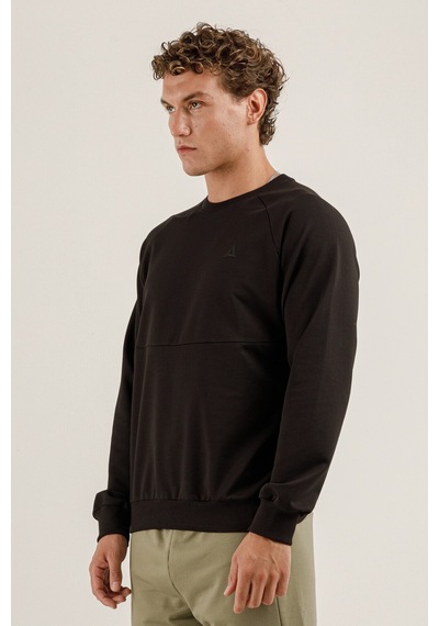 Airlife Saturn Ur7 Pro I Sıfır Yaka Erkek Sweatshirt Siyah