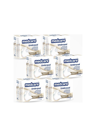 Medcare Yatak Koruyucu 60cm X 90cm - 30lu Paket X 6 Paket 180 Adet