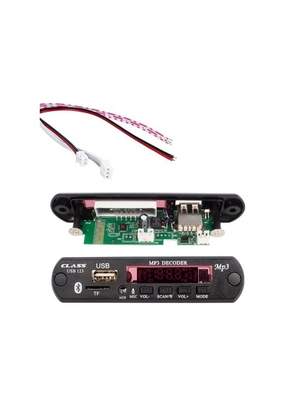 Class 12v Sd-af-vr Oto Teyp Mikrofonlu Usb-sd Çevirici Digital Player Board Usb-123 Belirtilmemiş