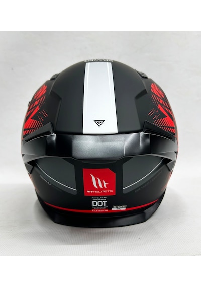 Şefaf Vizörlü + İç Güneş Vizörlü + Mt Braker Sv Charm B5 Kapalı Kask Mat Kırmızı - Siyah